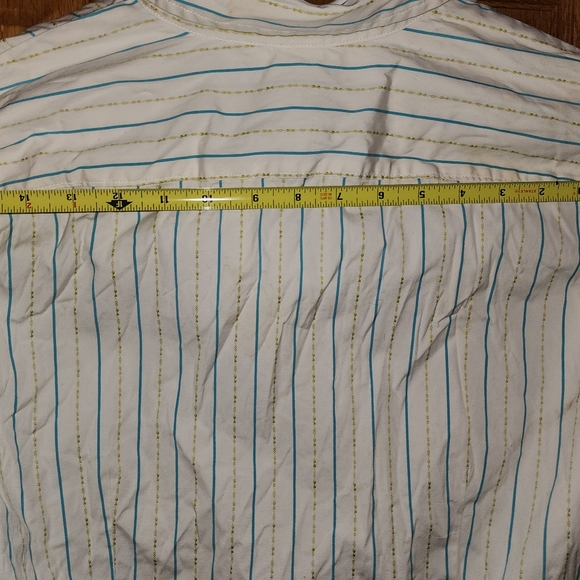 New Gap Stripe 2005 Button Down Collared Shirt Light - Picture 9 of 10